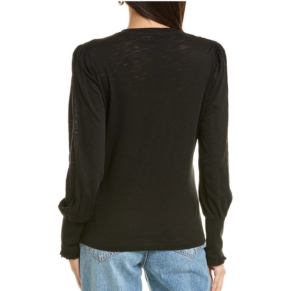 NWT Goldie Ruffle Placket Top - Picture 2 of 3